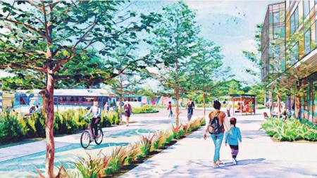 rendering of Branham transit oriented development