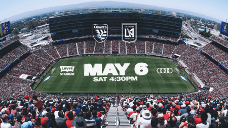 Aerial View of Levi's Stadium for Earthquakes Game