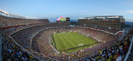 Levi's Stadium Aerial View for Soccer Game