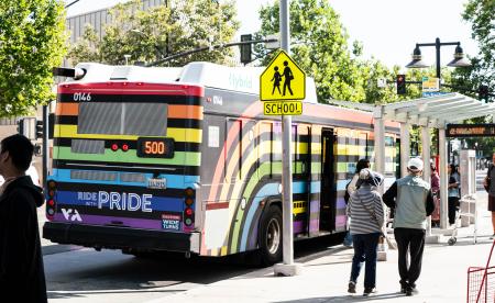 Rainbow VTA Bus