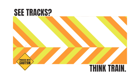 See Tracks? Think Train. 