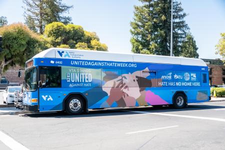 VTA Stands United Against Hate Bus