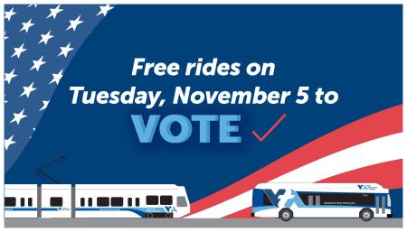 Free VTA Rides on Election Day
