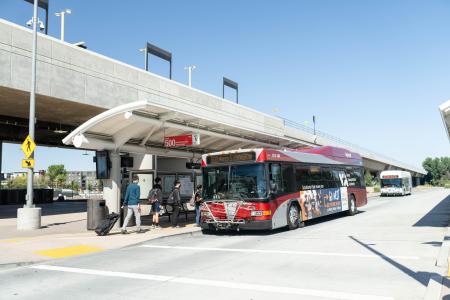 VTA Rapid Red Bus