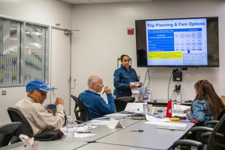 VTA staff person leading training class
