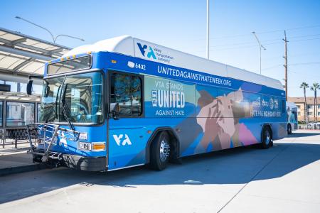 VTA Stands United Against Hate Bus