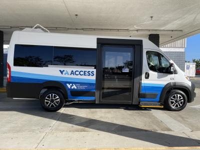 Side photo of VTA ACCESS Paratransit vehicle