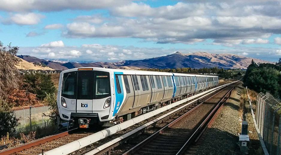 Image of a BART train