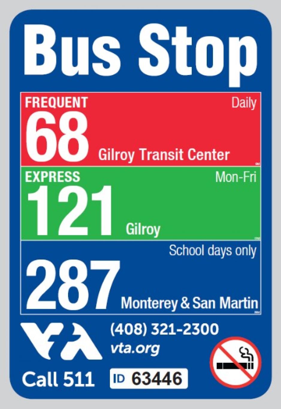 new bus stop sign design