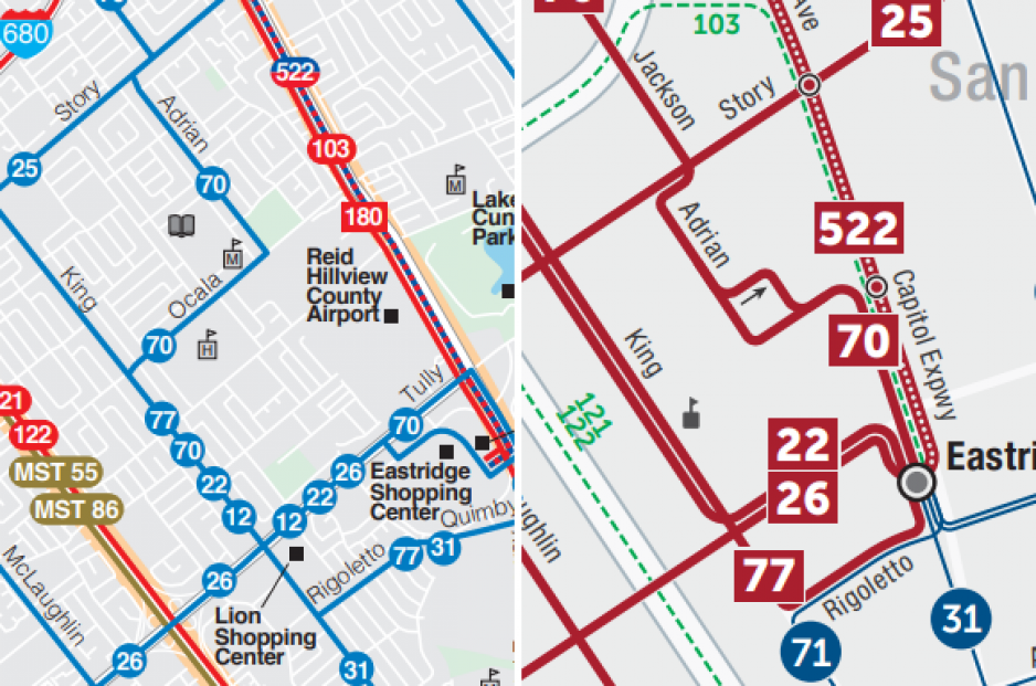 new transit service map