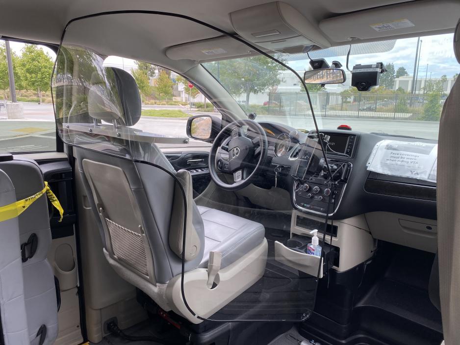 Paratransit driver bubble for minivans