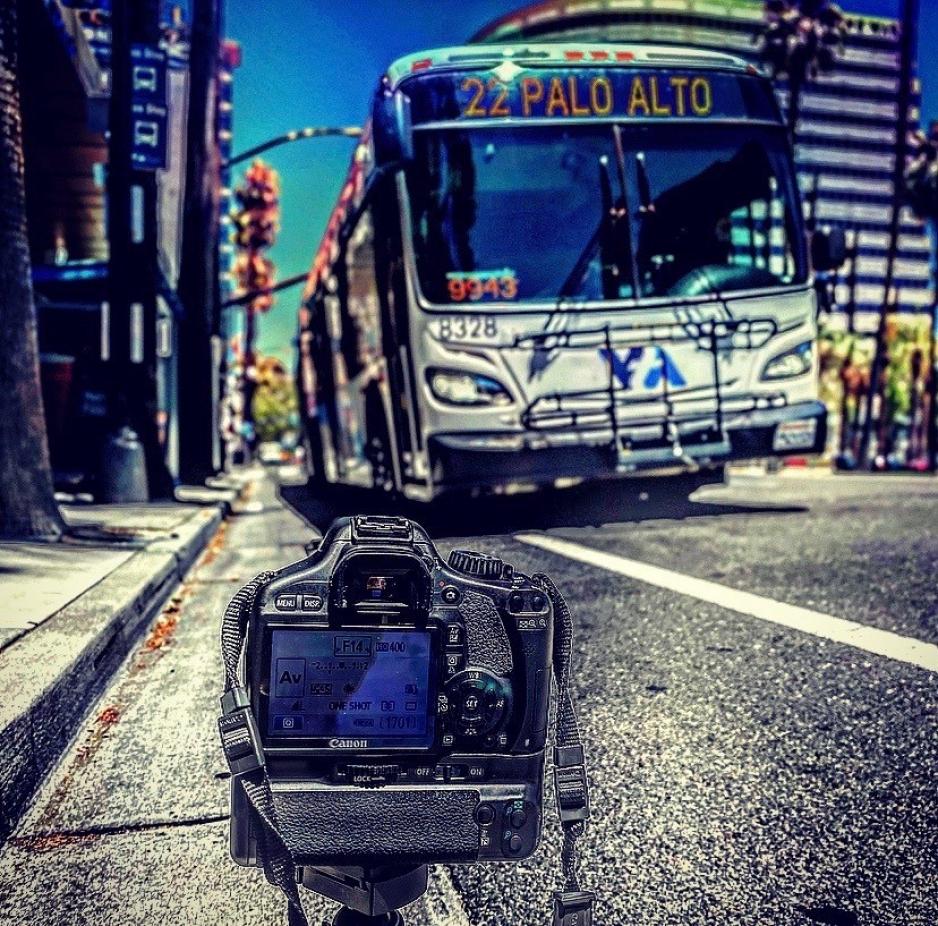 Bus and camera