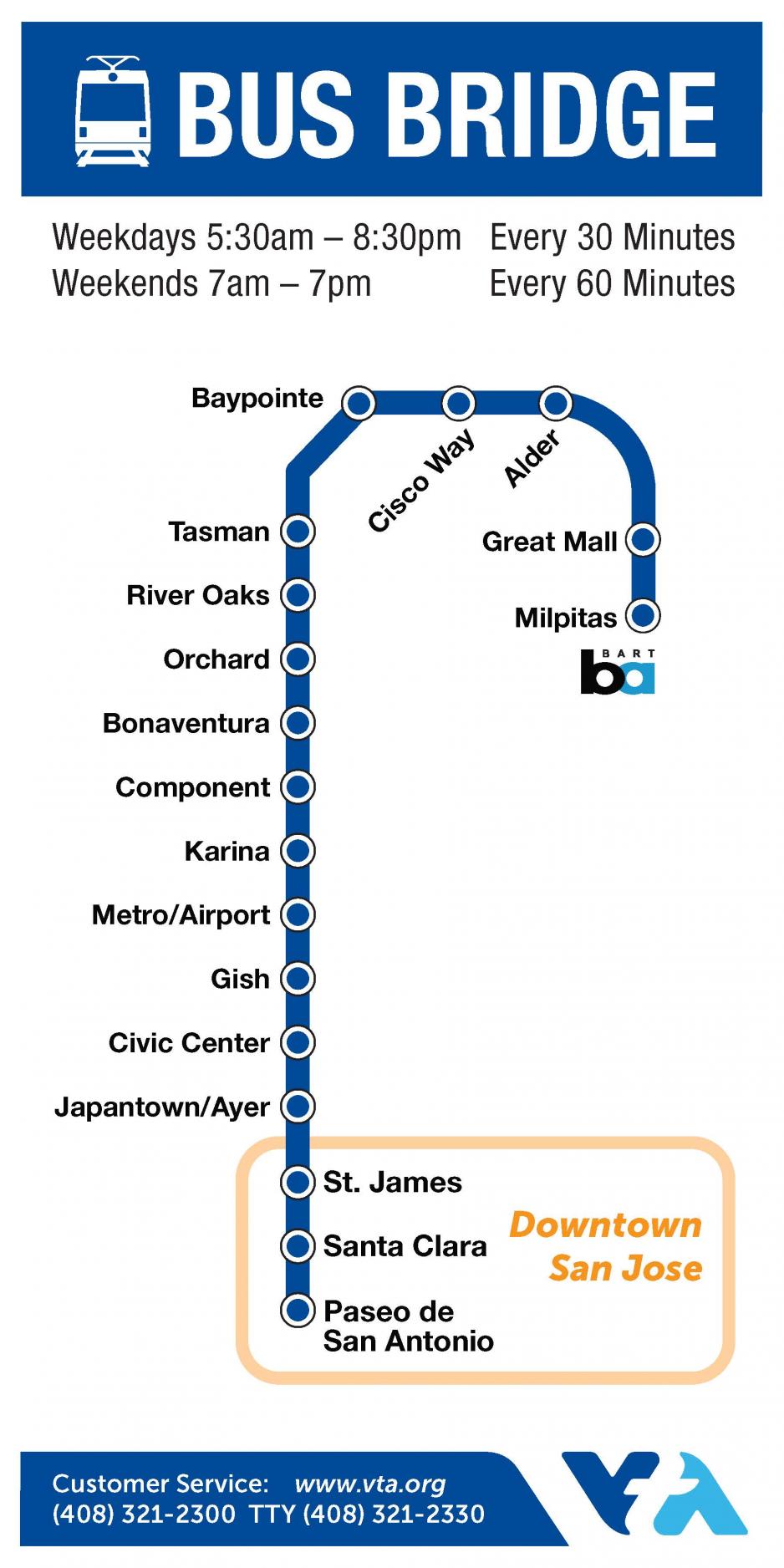 map of bus route