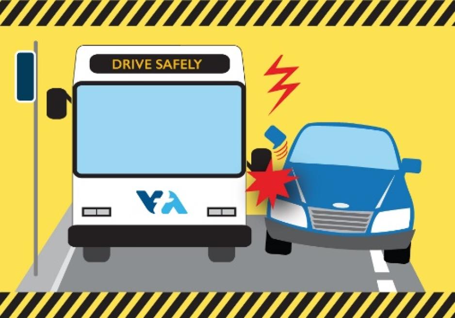Cartoon-Bus-Striking-Car