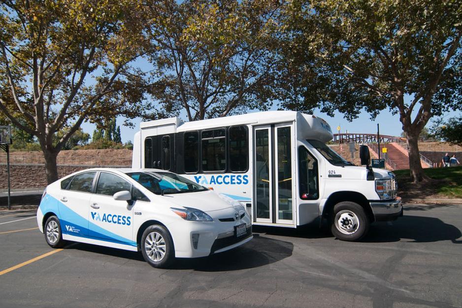 VTA paratransit vehicles