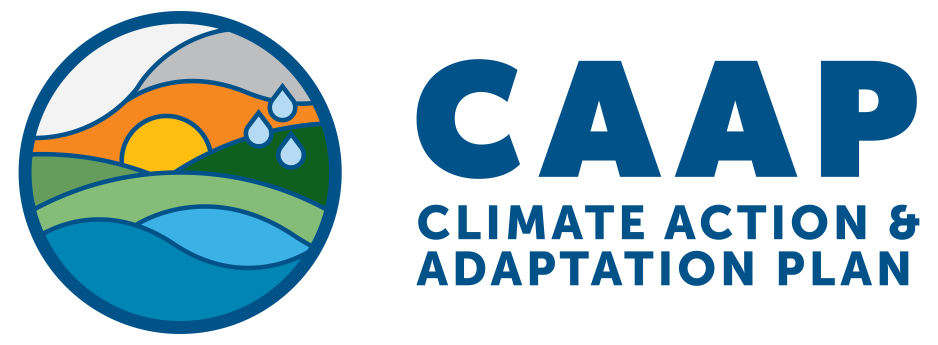 CAAP logo (circular icon showing water, hills, and sun)
