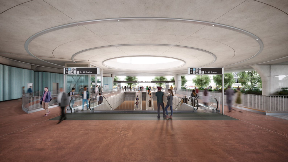 Diridon BART station rendering