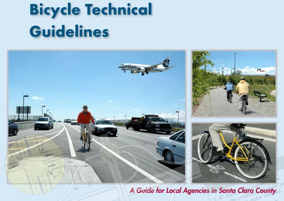 The cover of VTA's Bicycle Technical Guidelines.