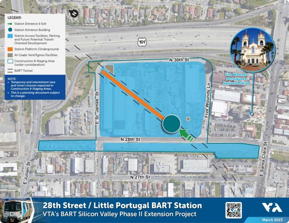 Map Rendering of 28th Street Little Portugal Station 