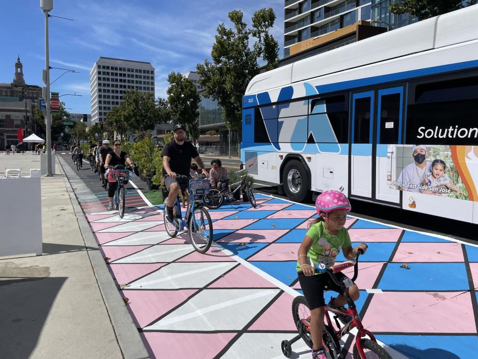 Viva Calle Protected Bike Lane