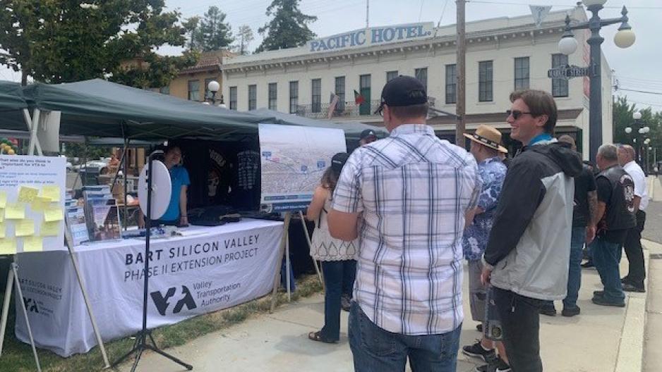 VTA staff at a community event 