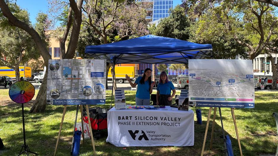 VTA staff at a community event 