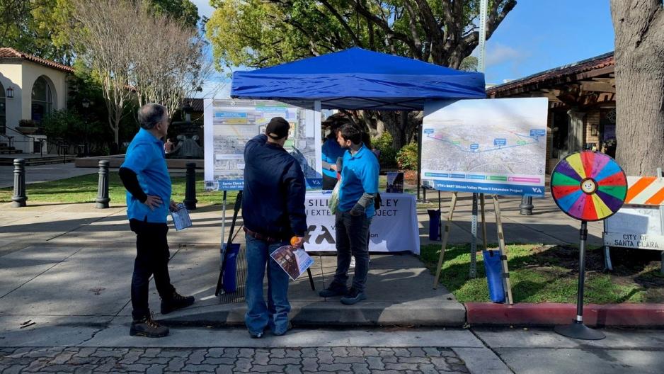 VTA staff at a community event 