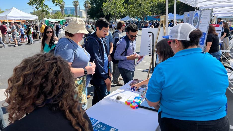 VTA staff at a community event 