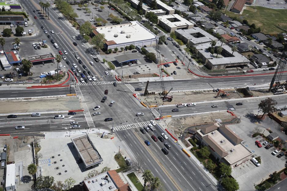 Aerial view of Story Road and Capitol Expressway