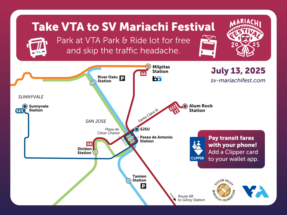 Silicon Valley Mariachi Festival Map