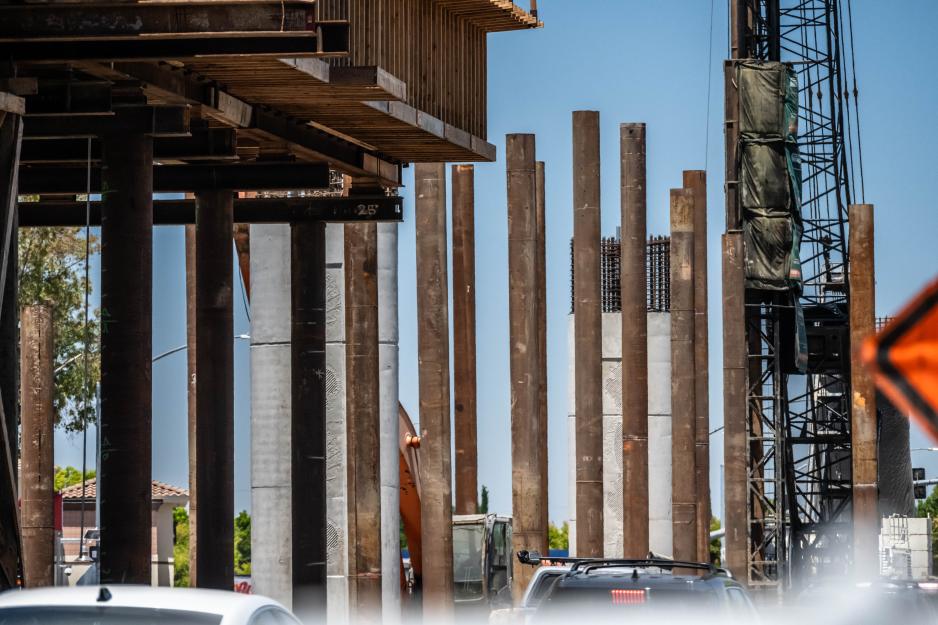 pile driving, false work, and girders