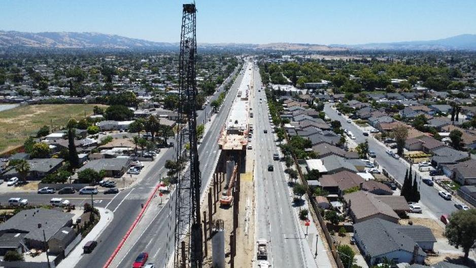 aerial view of EBRC tracks