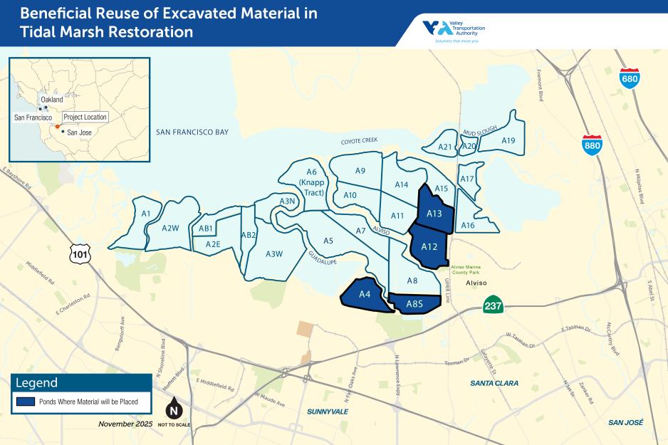 Image of Alviso salt ponds to be impacted by project