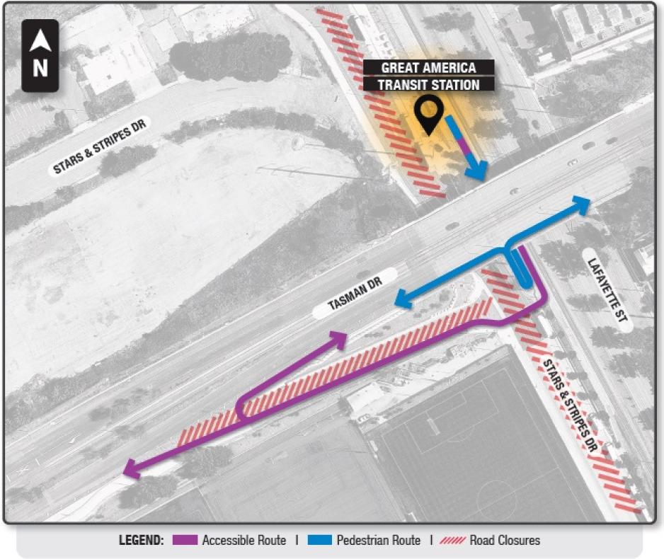 Pedestrian instructions as described above