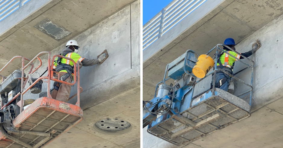 Masons - working on and around the bridge