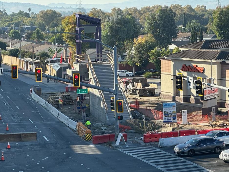 stairs for the west-side elevator tower near Autozone, for the EBRC Project