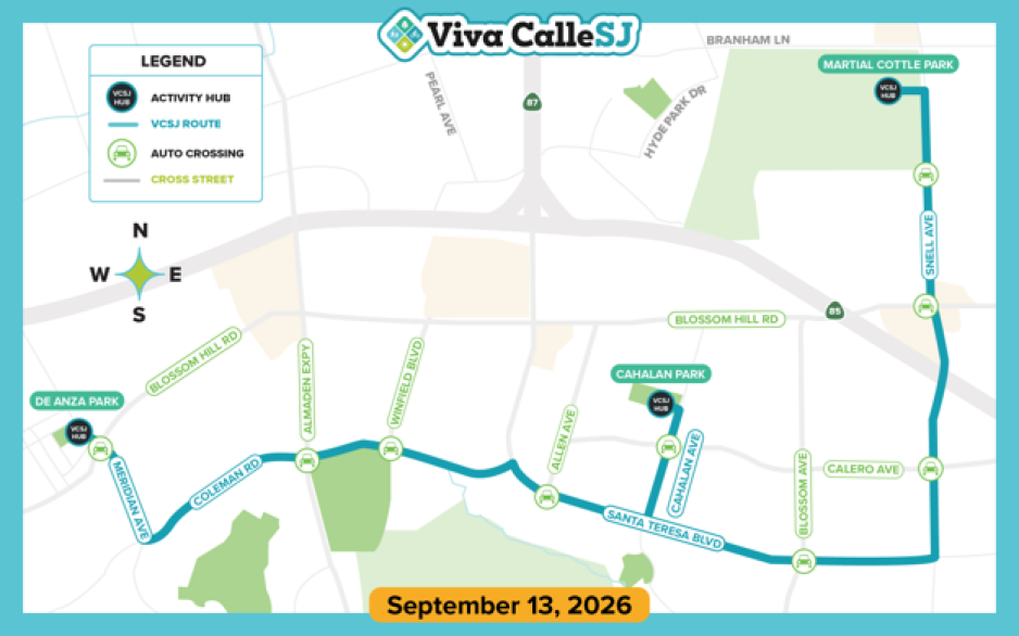 VivaCalleSJ Route Map