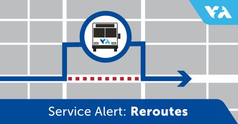 Routes 66 & 68: Reroute Due to Street Market 8/5/22, 9/2/22 & 10/7/22 9:00 AM-1:00 AM