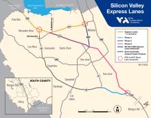 Silicon Valley Express Lanes Map